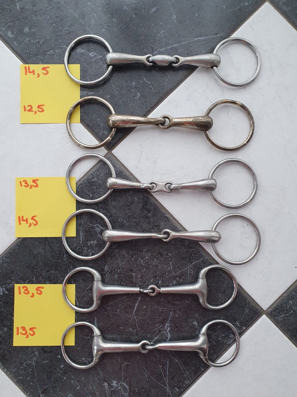 8 bitten voor 30 euro. Pessoa bitten, watertrensen, bustrens, Dieren en Toebehoren, Paarden en Pony's | Hoofdstellen en Tuigage