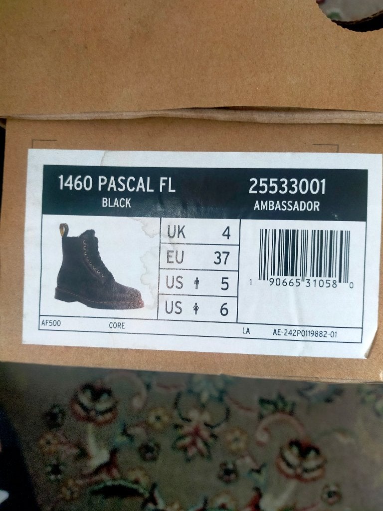 Dr. Martens 1460 Pascal FL Zwart, Verzenden, Zwart, Lage of Enkellaarzen, Dr. Martens