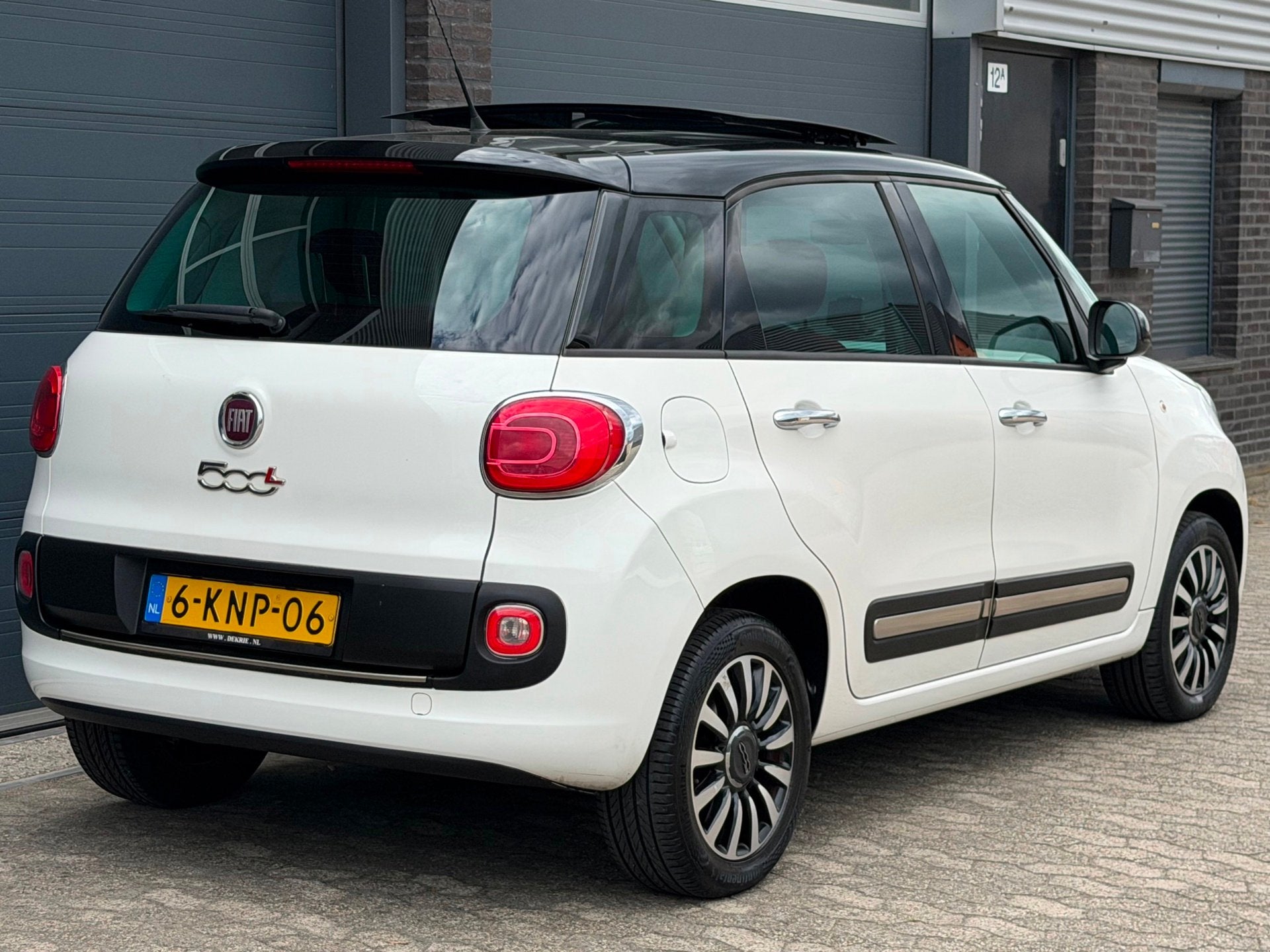 Fiat 500 L 0.9 TwinAir Lounge PANO NAVI AIRCO CRUISE, Auto's, Fiat, Stof, Gebruikt, Euro 6, Wit