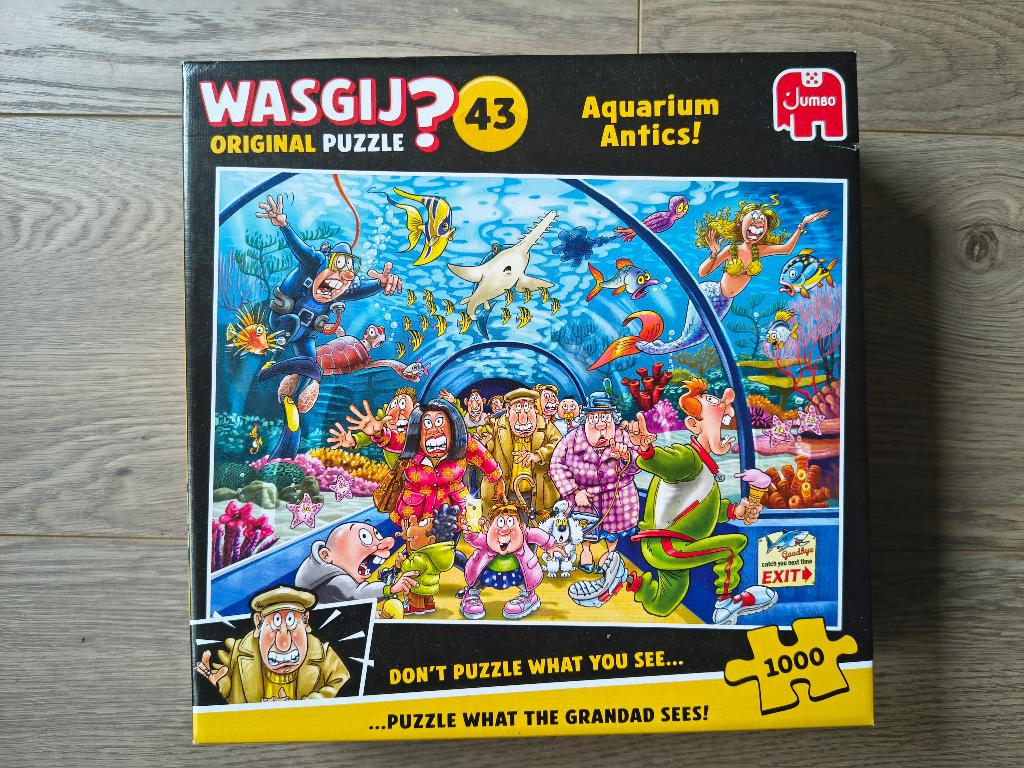 2x Wasgij Original #15 en #43 compleet, Ophalen of Verzenden, 500 t/m 1500 stukjes, Gebruikt, Legpuzzel