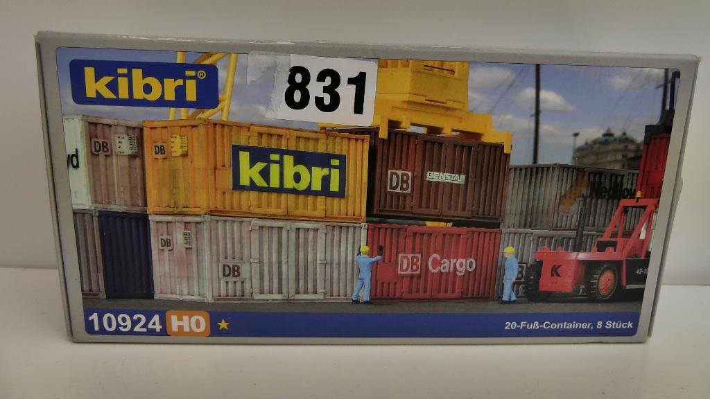 Kibri H0 NIEUW bouwdoos 20" Containers ovp 10924, Hobby en Vrije tijd, Modeltreinen | H0, Nieuw, Brug, Tunnel of Gebouw, Gelijkstroom of Wisselstroom