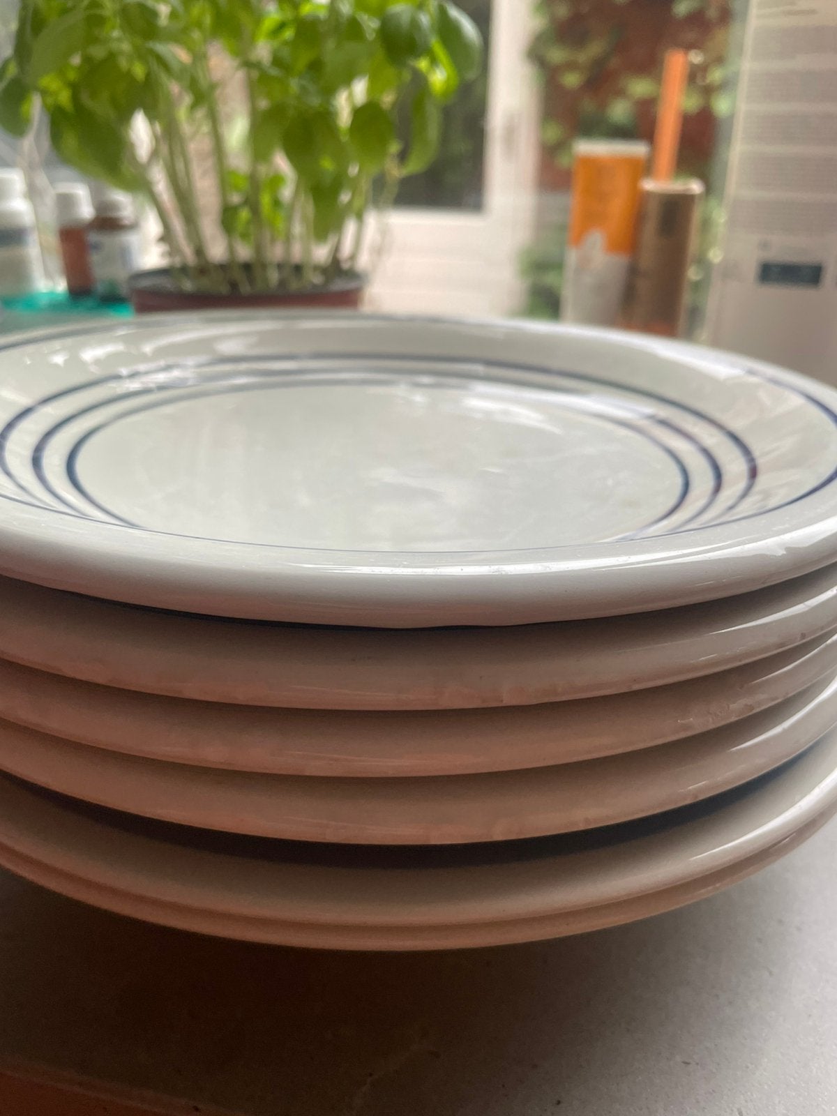 7 dinerborden gratis ophalen, Ophalen, Gebruikt, Overige stijlen, Bord(en)