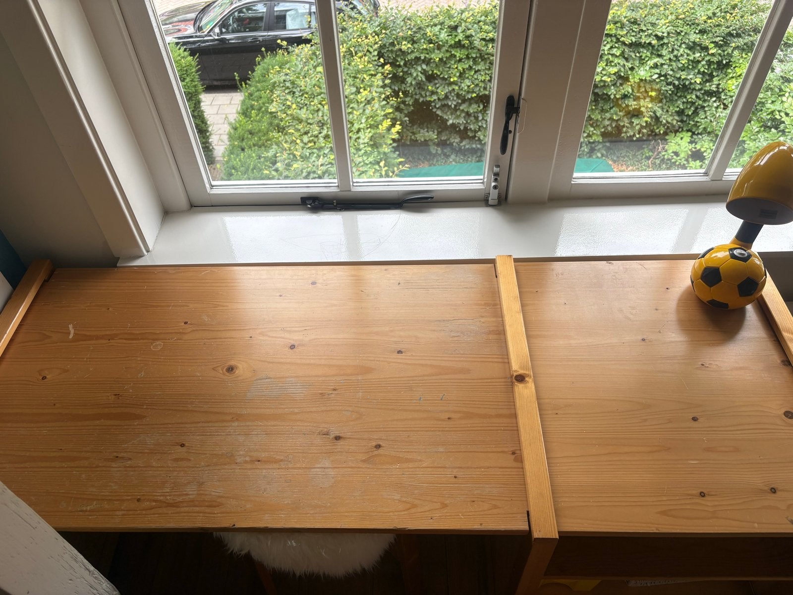 Houten Lundia kinderbureau met opbergruimte, Ophalen, Gebruikt, Kinderbureau, Bruin