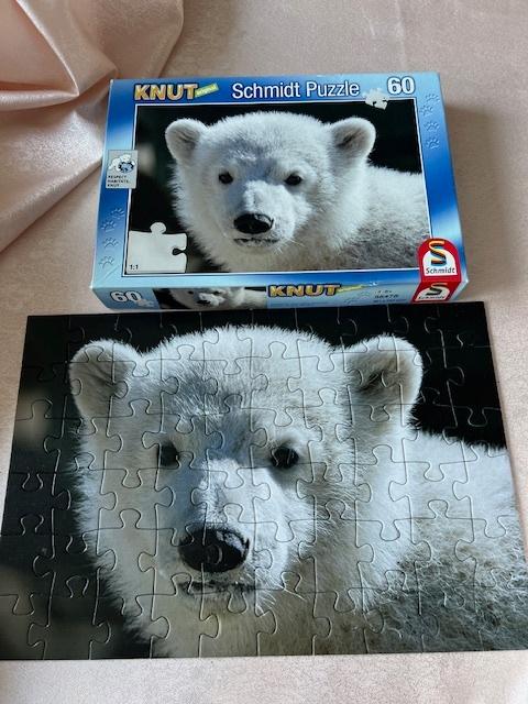Puzzel Knut 60 stukjes  Schmidt, Ophalen of Verzenden, Meer dan 50 stukjes, Zo goed als nieuw, 4 tot 6 jaar