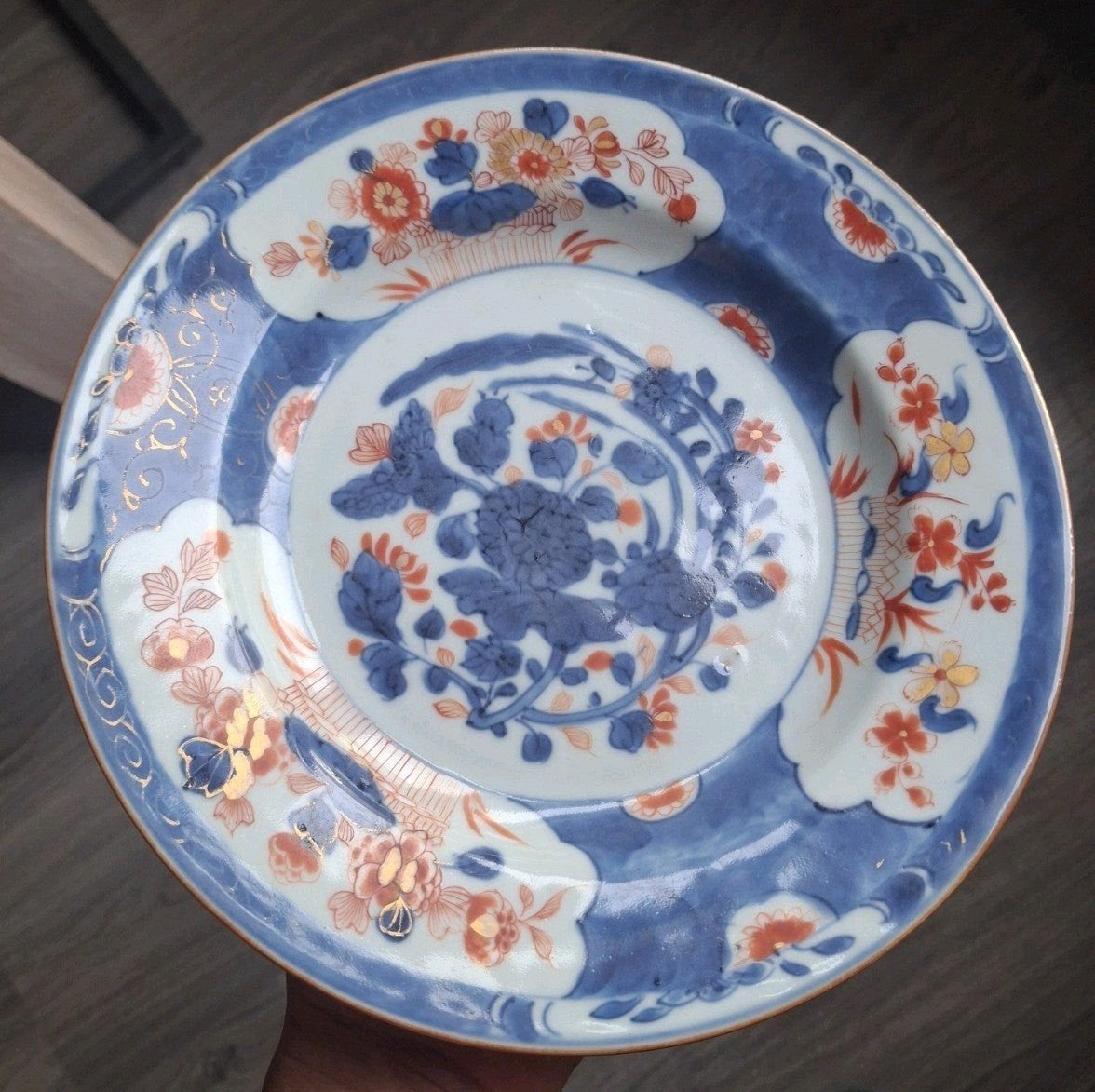 Antiek - Chinees Porselein - 18e eeuw - Imari bord - TOP !!!, Antiek en Kunst, Ophalen of Verzenden
