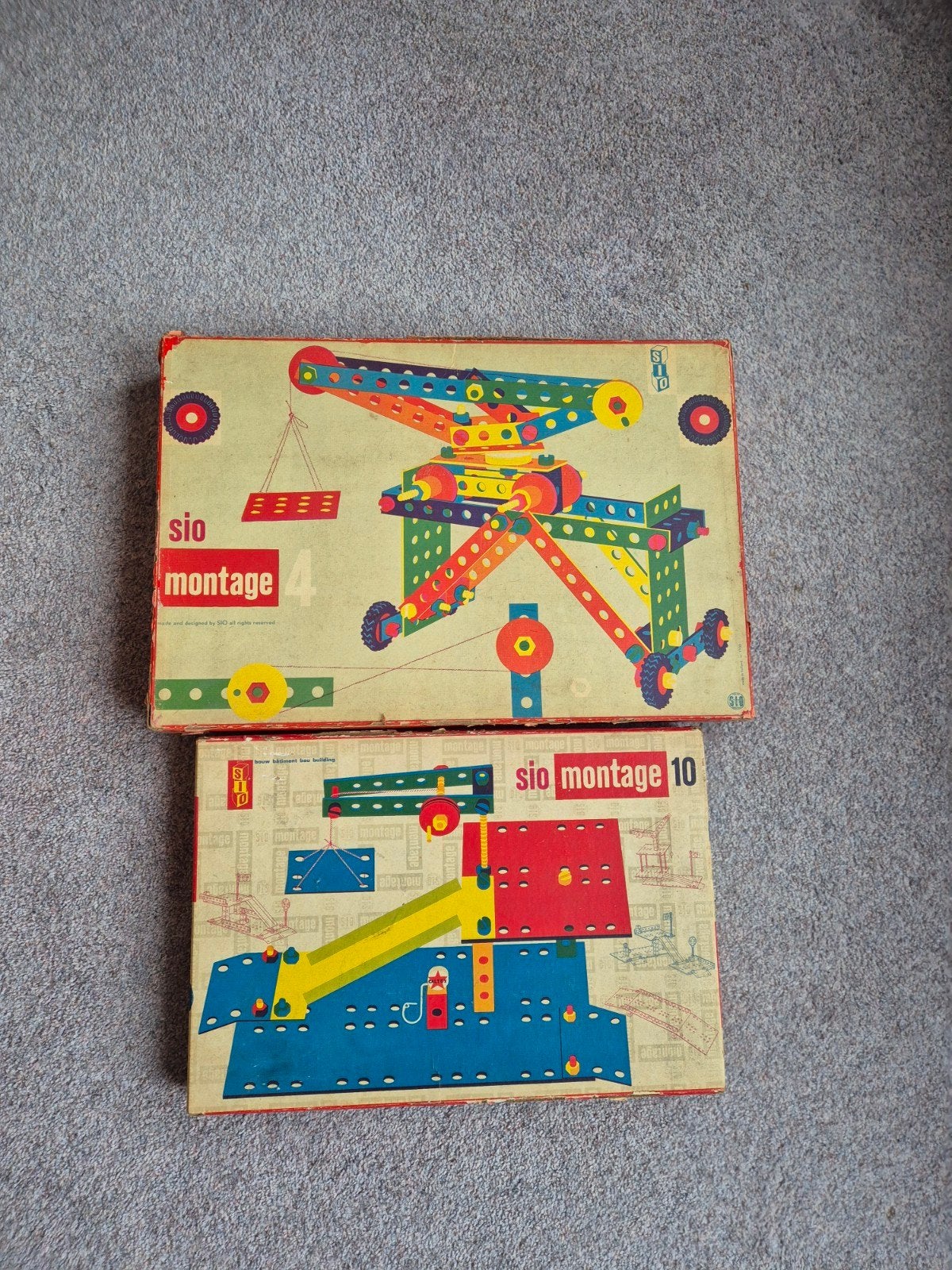 Sio Montage Vintage Bouwsets - Zeer Compleet (2 sets), Kinderen en Baby's, Ophalen of Verzenden, Gebruikt, Overige merken