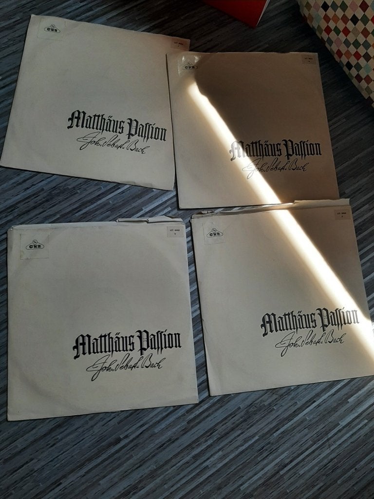 BACH Mattheus Passion vd Horst Early TELEFUNKEN/CNR)4LP RARE, Cd's en Dvd's, Ophalen, Gebruikt, Overige formaten, Oratorium