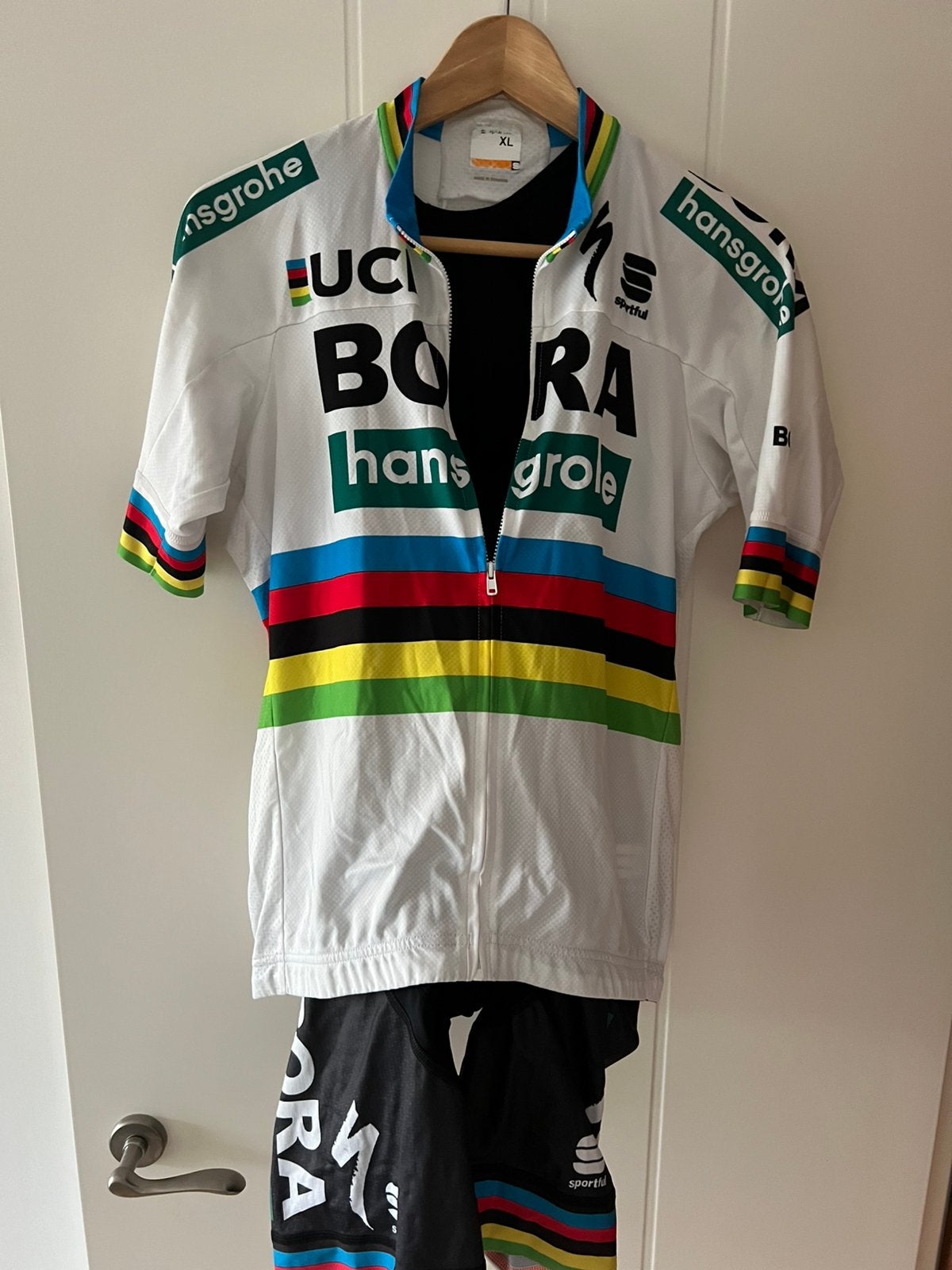 Sportfull World champion set Bora maat xl, Fietsen en Brommers, Ophalen of Verzenden, Zo goed als nieuw, XL, Bovenkleding