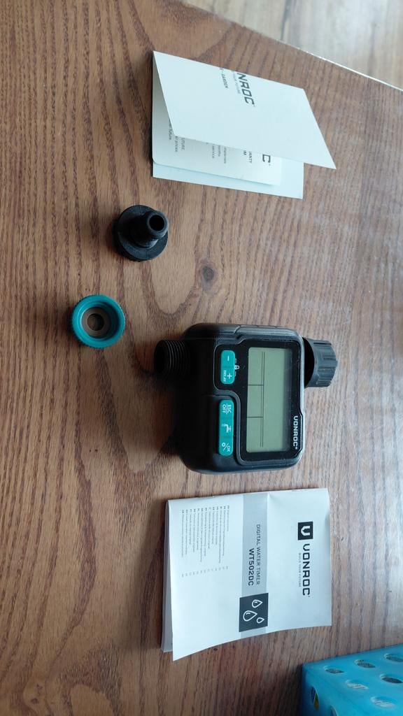 VONROC Digitale Water Timer WT502DC, Tuin en Terras, Bewateringscomputers, Ophalen of Verzenden, Zo goed als nieuw