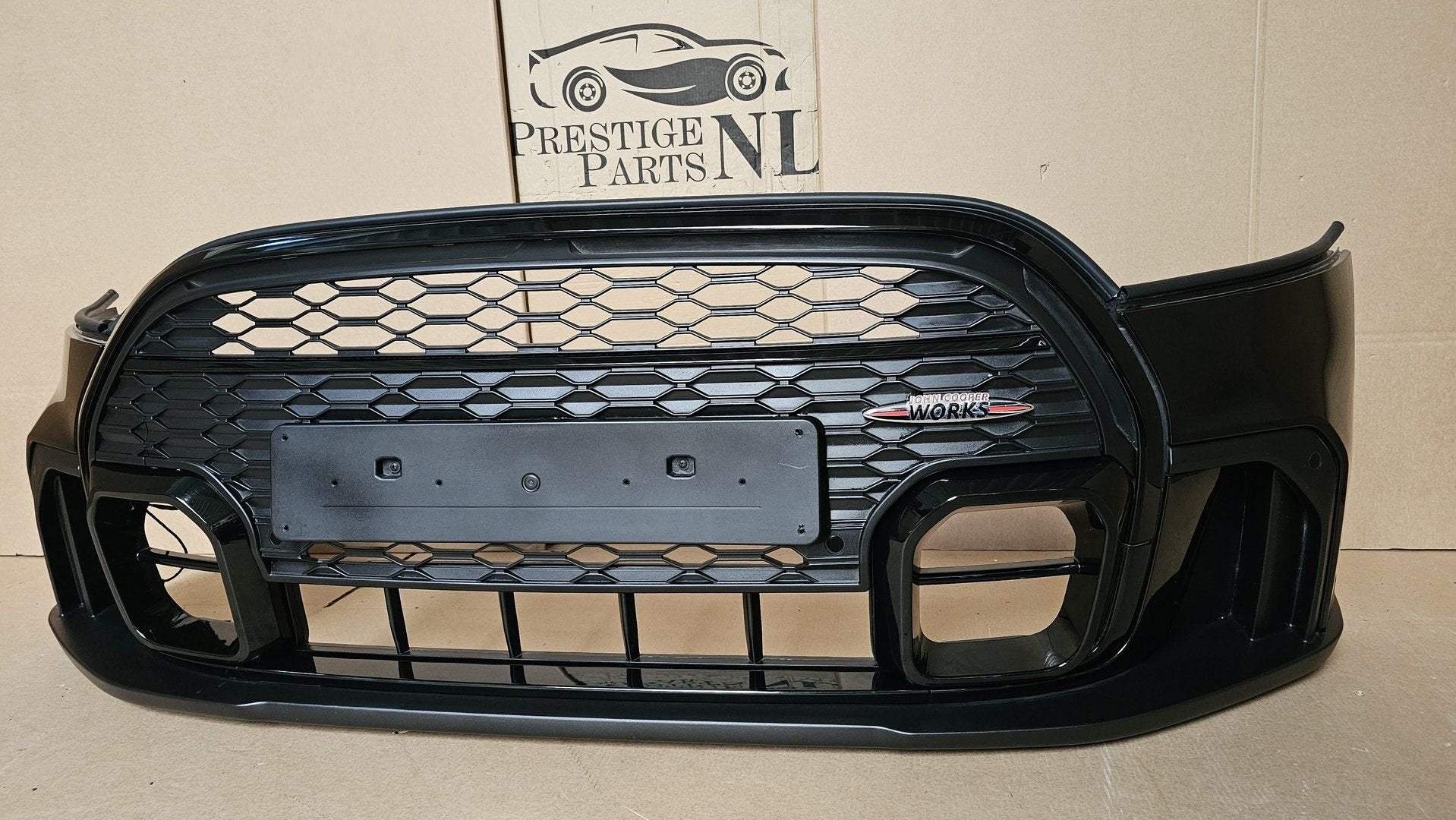 Mini Cooper F55 F56 F57 JCW LCI C4H VOORBUMPER COMPLEET PDC, Gebruikt, -, Voor, Ophalen of Verzenden