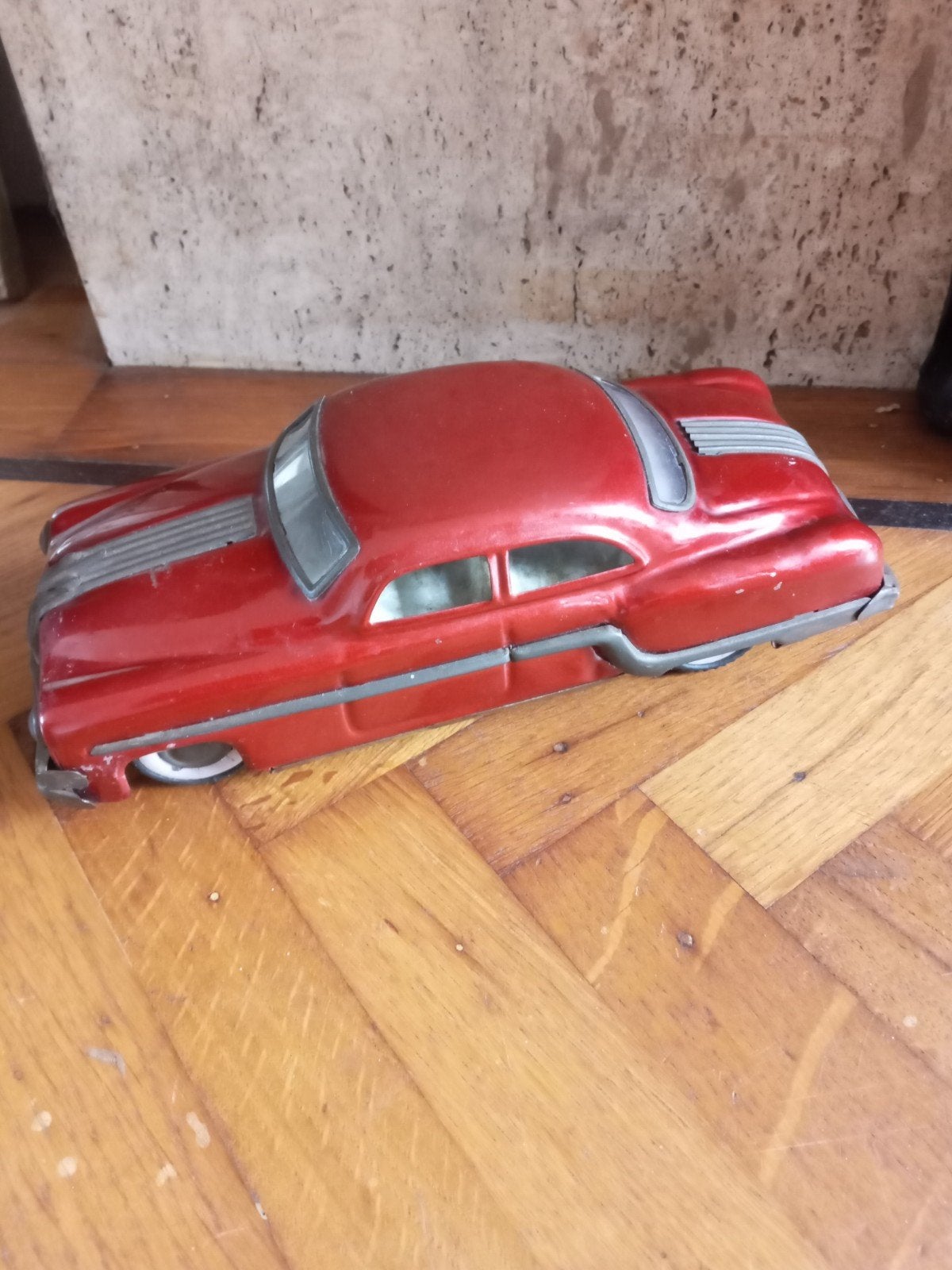 Vintage blikken speelgoedauto Amar Toys Delhi model Pontiac, Ophalen of Verzenden, Gebruikt