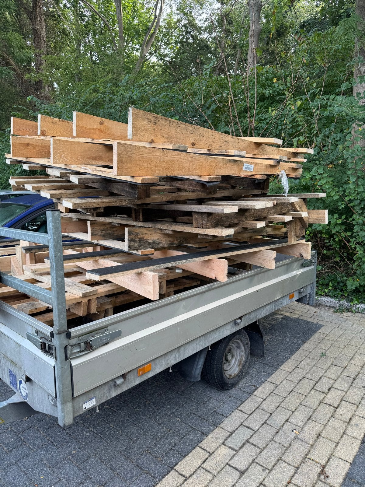Gratis kachelhout - Pallets en houtblokken, 3 tot 6 m³, Ophalen of Verzenden, Overige houtsoorten, Blokken