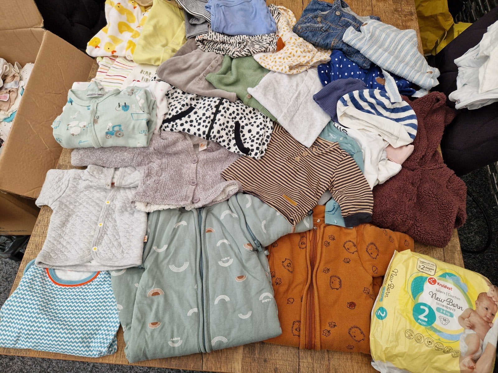 Groot kledingpakket jongen (108 items), Kinderen en Baby's, Ophalen of Verzenden, Zo goed als nieuw, Maat 50
