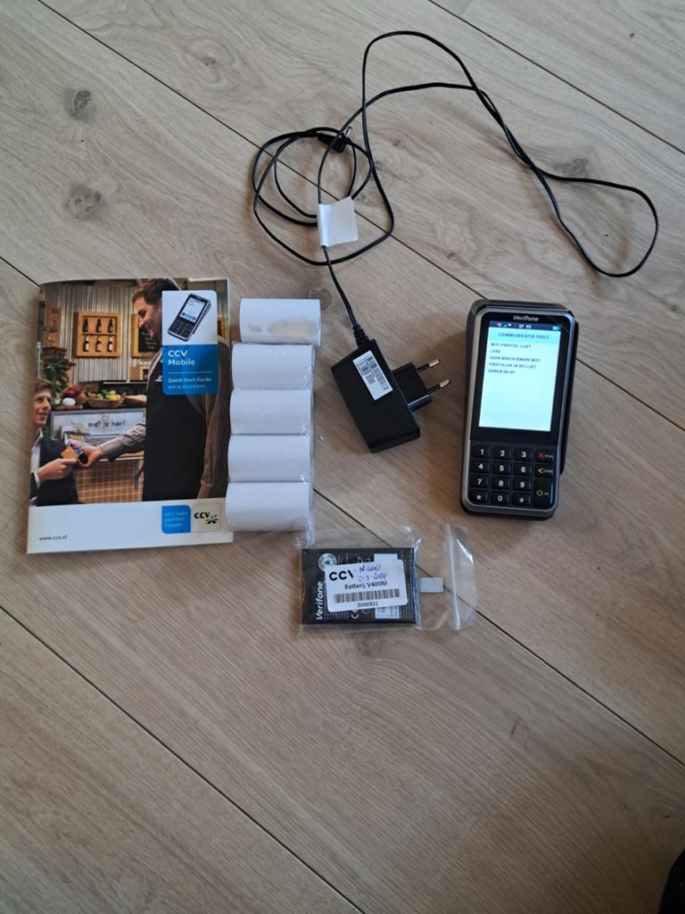 Verifone V400M CCV + Xtra batterij, Ophalen of Verzenden, Zo goed als nieuw