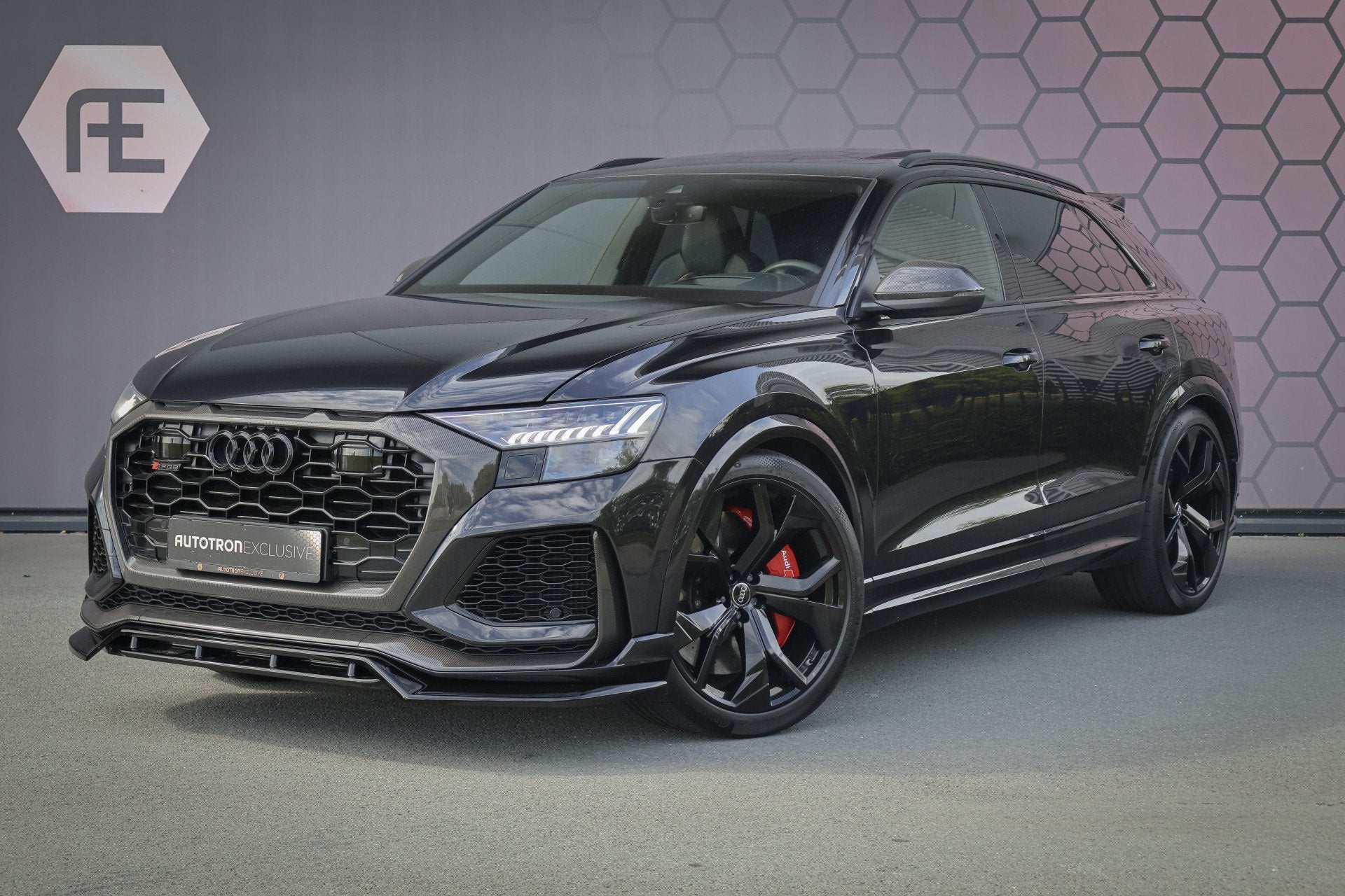 Audi RSQ8 4.0 TFSI RS Q8 quattro | CARBON IN & EXTERIEUR | A, Auto's, Gebruikt, 600 pk, Zwart, Bedrijf