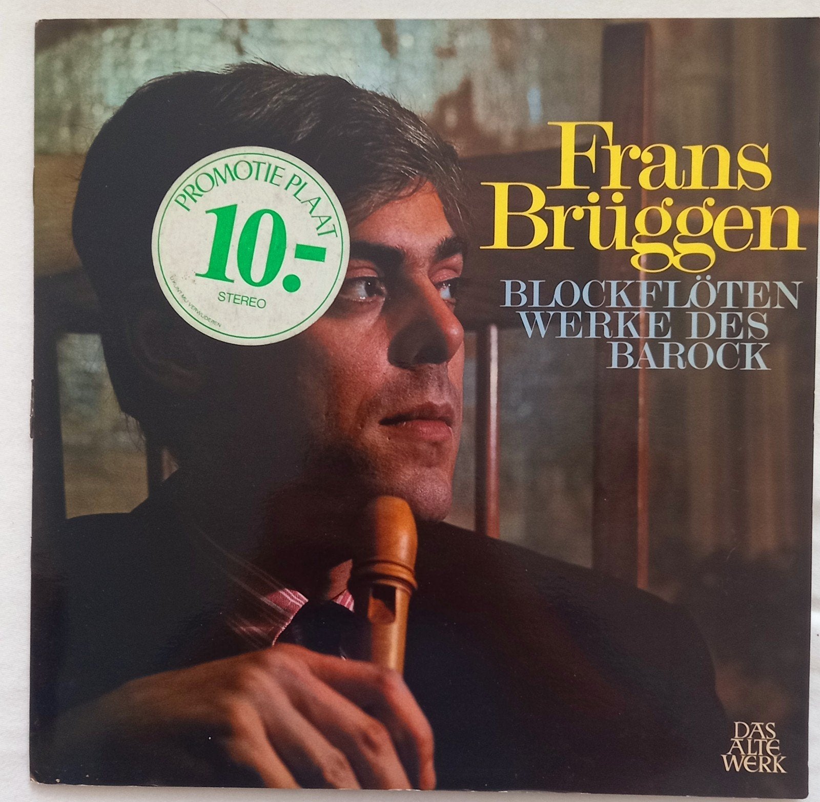 Frans Brüggen - Blockflötenwerke des Barock (LP), Overige componisten, Ophalen of Verzenden, Inclusief boekje, Kamermuziek