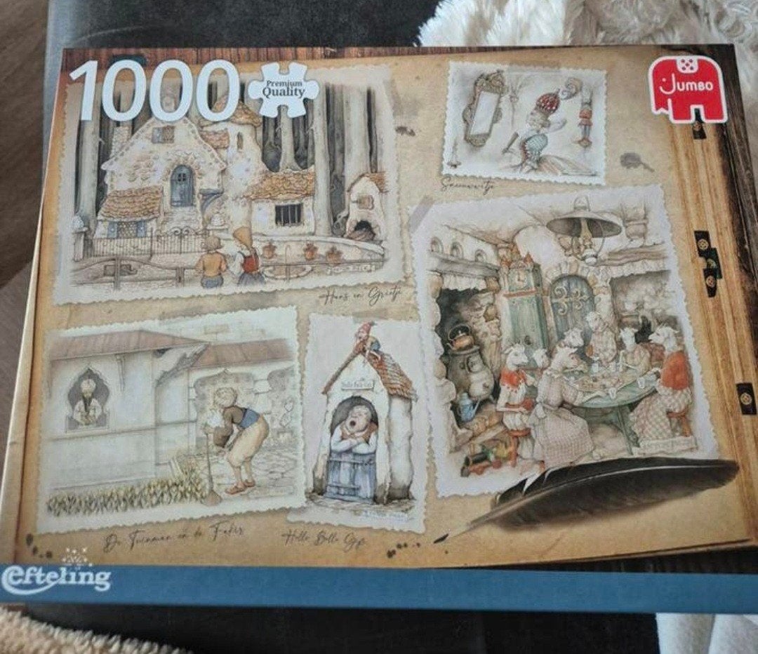 Efteling puzzel, Hobby en Vrije tijd, Denksport en Puzzels, Ophalen of Verzenden, 500 t/m 1500 stukjes, Zo goed als nieuw, Legpuzzel