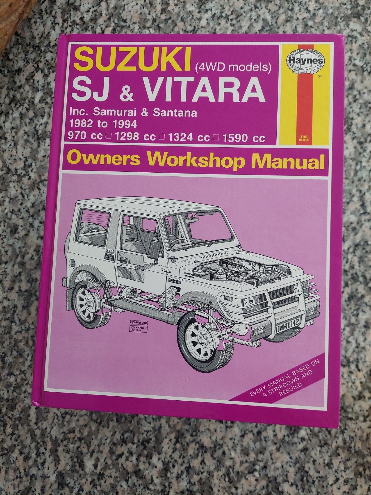 SUZUKI SJ & VITARA 4WD MODELS HAYNES OWNERS WORKSHOP MANUAL., Boeken, Ophalen of Verzenden, Zo goed als nieuw, Overige merken