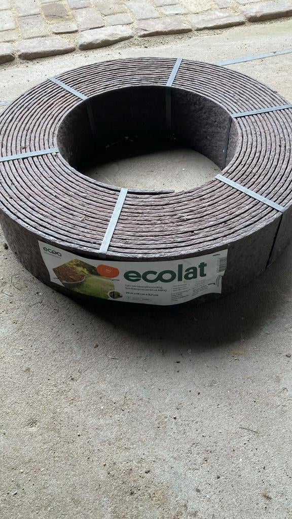 Ecolat 25 meter, Tuin en Terras, Ophalen, Kunststof, Minder dan 25 cm, Nieuw