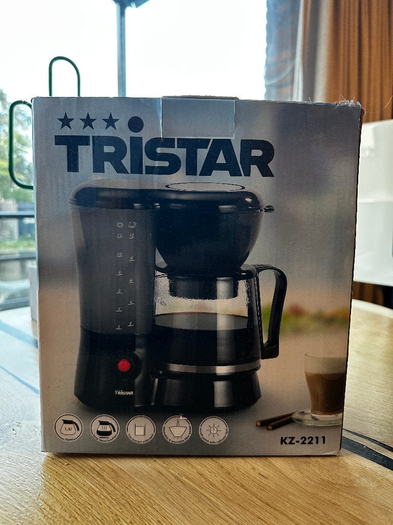 Tristar KZ-2211 Koffiezetapparaat 12 Kops | Nieuw in Doos, Witgoed en Apparatuur, Koffiezetapparaten, Ophalen, 10 kopjes of meer