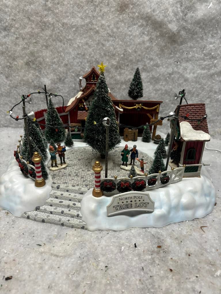 Lemax Animated Tree Lot- retired 2005, L, Zo goed als nieuw, L, L