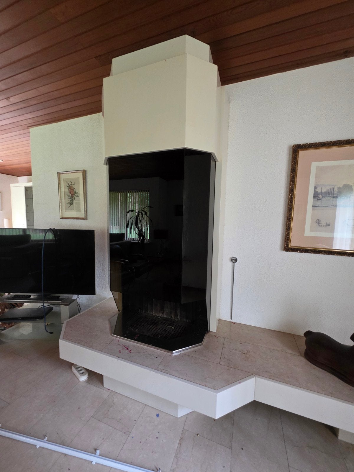 Boley glas schouw haard openhaard sier, Ophalen, Gebruikt, Inbouwhaard, Houthaard