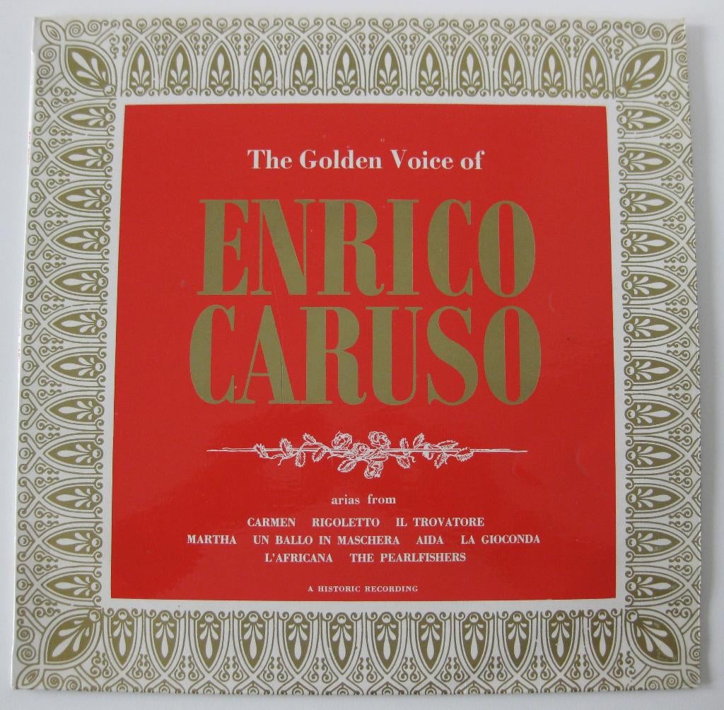 LP Langspeelplaat the Golden Voice of Enrico Caruso, Gebruikt, Overige typen, Ophalen of Verzenden, 12 inch