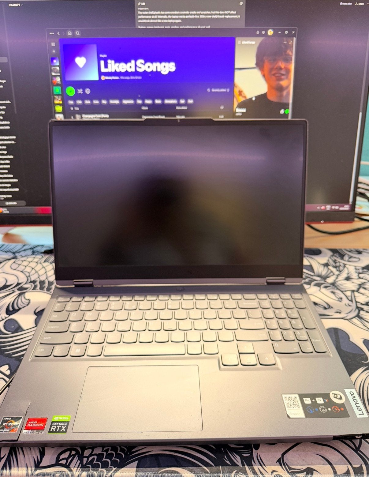 Lenovo Legion 5 Gaming laptop, Computers en Software, Ryzen 7, Met videokaart, Qwerty, Zo goed als nieuw