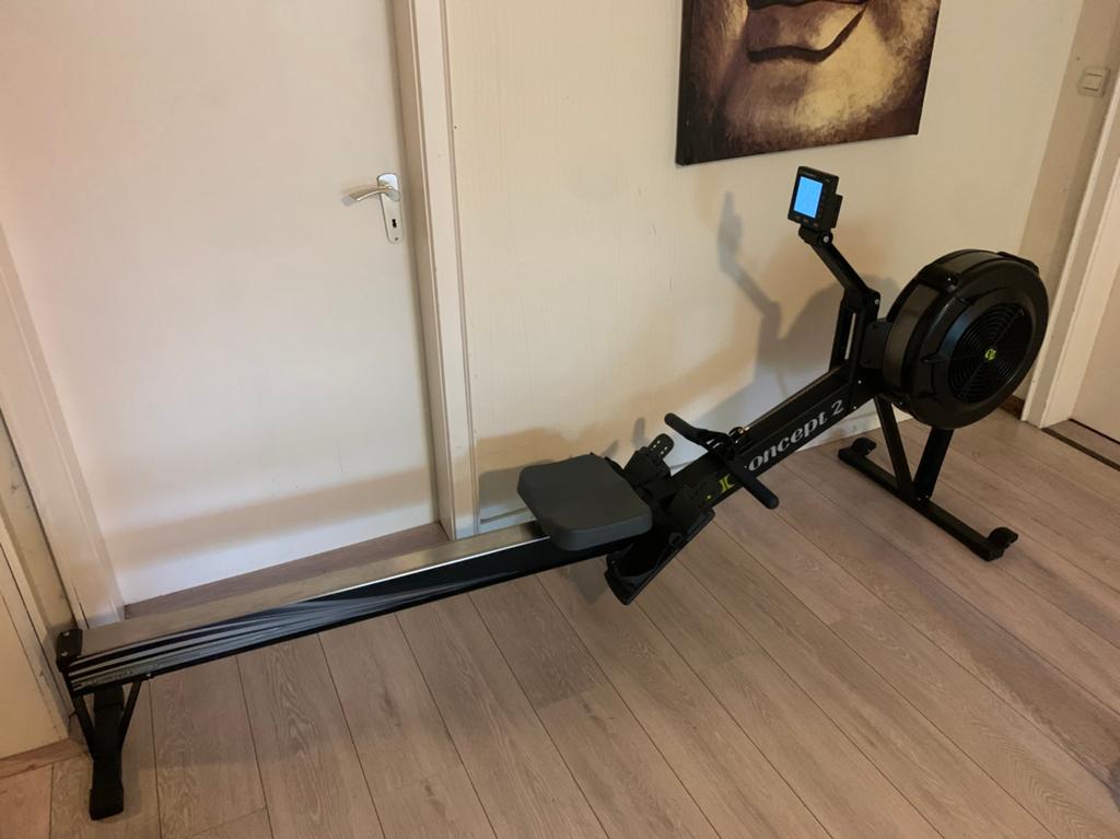 Concept 2 Model D Roeitrainer met PM5 monitor, Sport en Fitness, Ophalen, Benen, Zo goed als nieuw, Metaal
