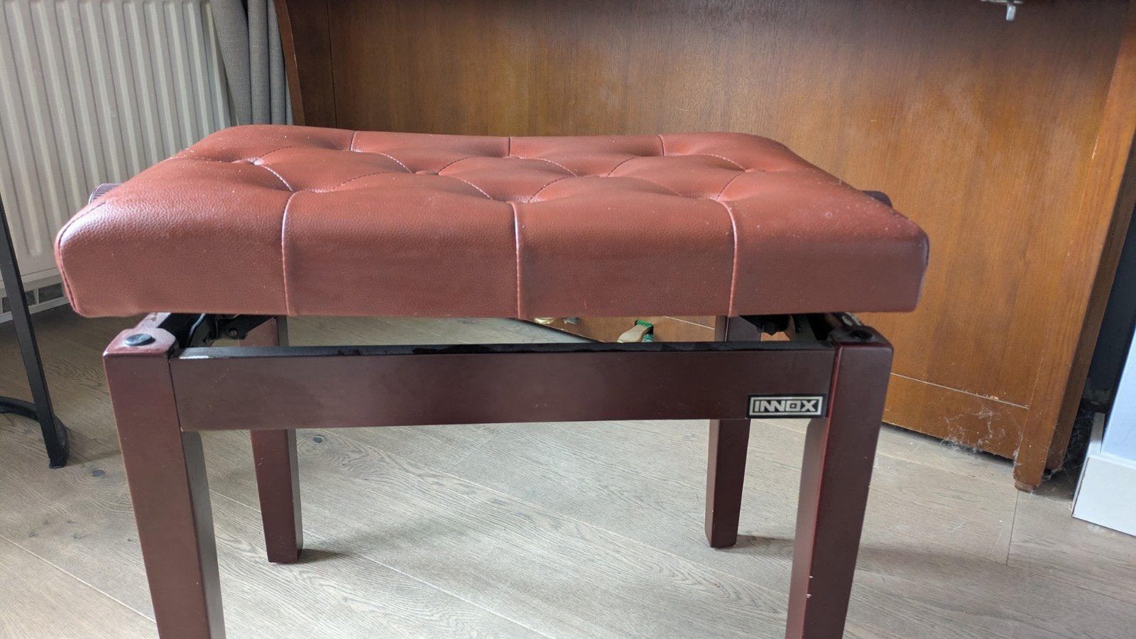 Innox PB 10RB Pianobank Rood/Bruin, Ophalen of Verzenden, Gebruikt, Bruin, Overige typen