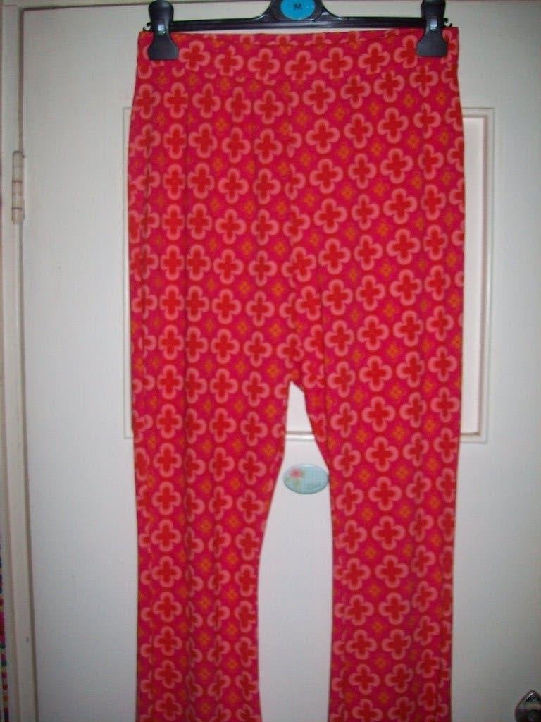 Loavies roze broek met bloemenprint L 42, Maat 42/44 (L), Ophalen of Verzenden, Roze, Lang