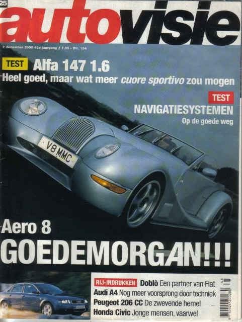 Autovisie 25 2000 : Datsun 240Z - Peugeot 206CC - Audi A4, Ophalen of Verzenden, Gelezen, Algemeen