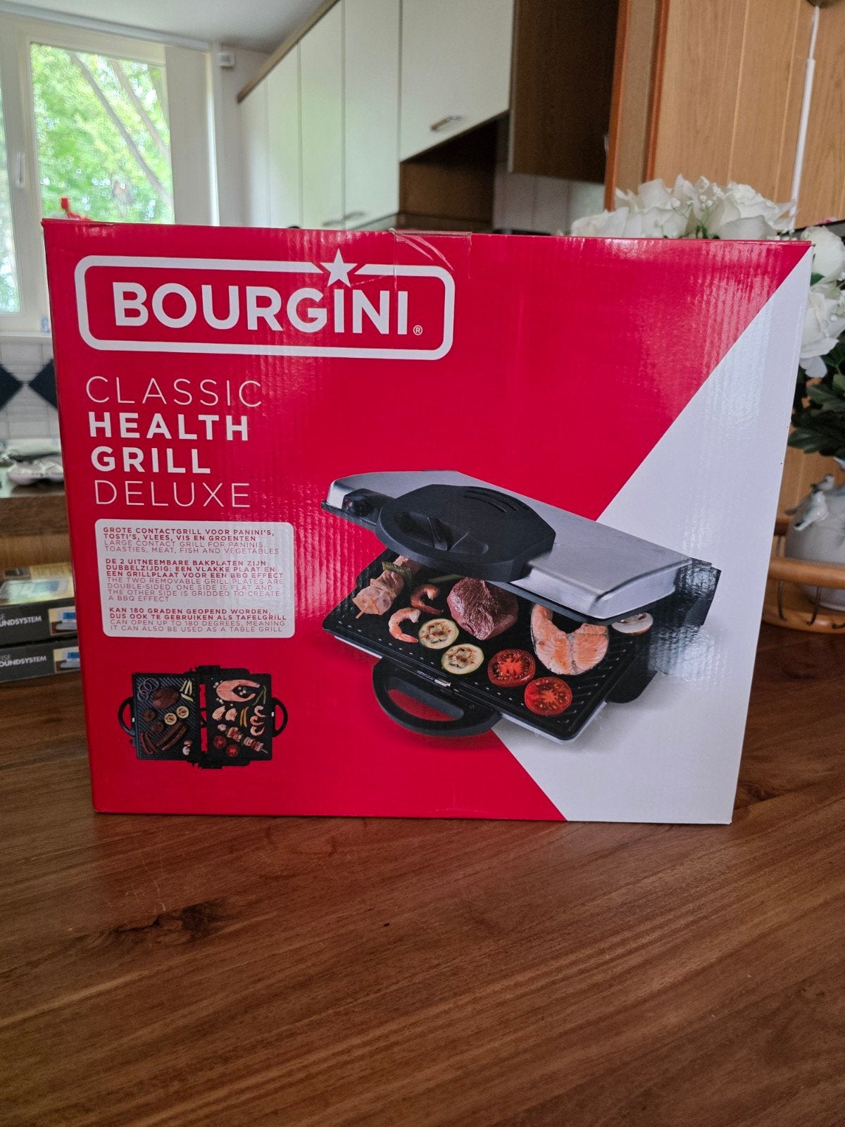 Bourgini Classic Health Grill Deluxe - Nieuw in doos, Ophalen, Nieuw
