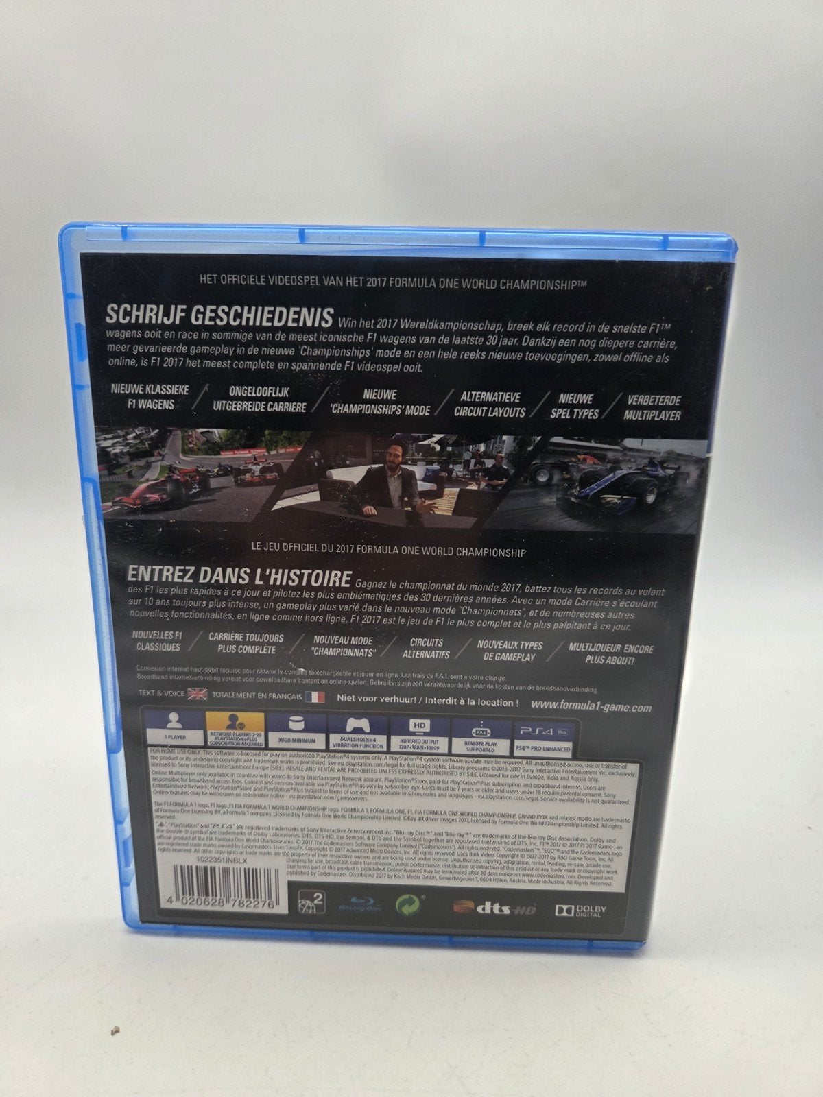 F1 2017 PS4 - Racegame Formule 1, Online, Gebruikt, Codemasters Software Company Ltd, Stoneythorpe, Southam, Warwickshire, CV47 2DL, UK