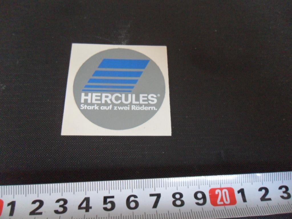 sticker HERCULES Stark auf zwei Rädern, Ophalen, Zo goed als nieuw