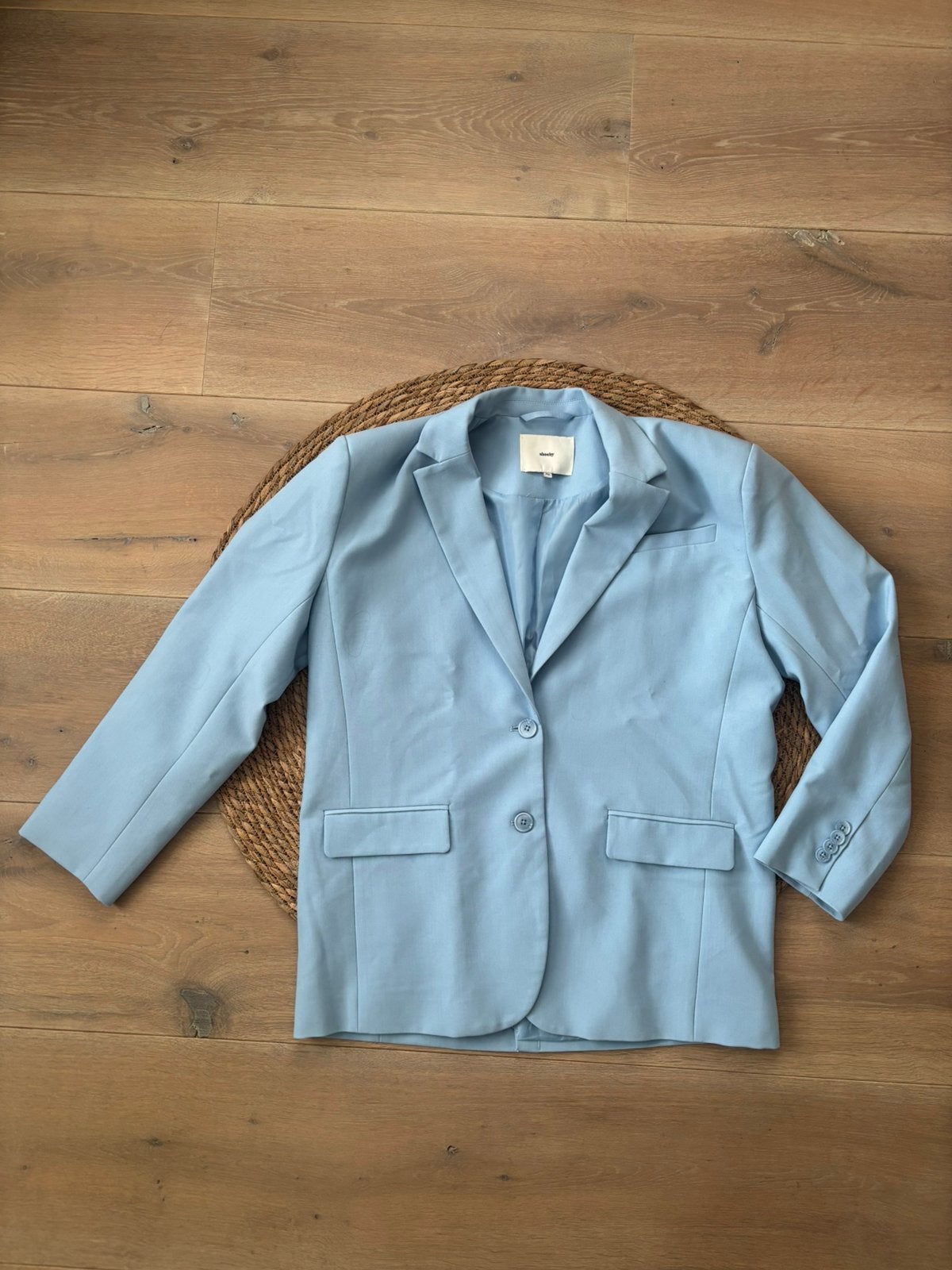 Shoeby oversized blazer lichtblauw | maat M/L, Ophalen of Verzenden, Nieuw, Maat 38/40 (M), Blauw