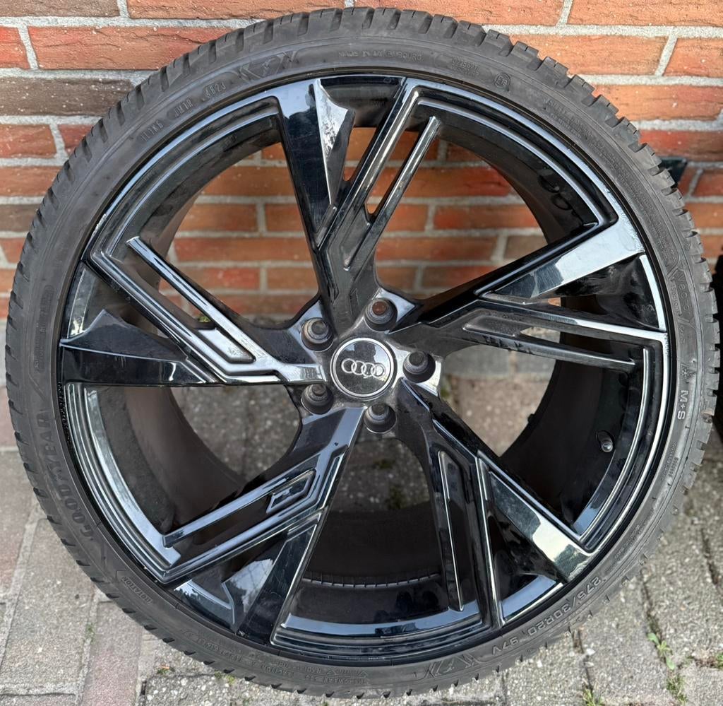 ✅ 20” Audi RS4/ RS5 RS6 Style + Zeer goede banden, Gebruikt, 275 mm, Banden en Velgen, Ophalen of Verzenden