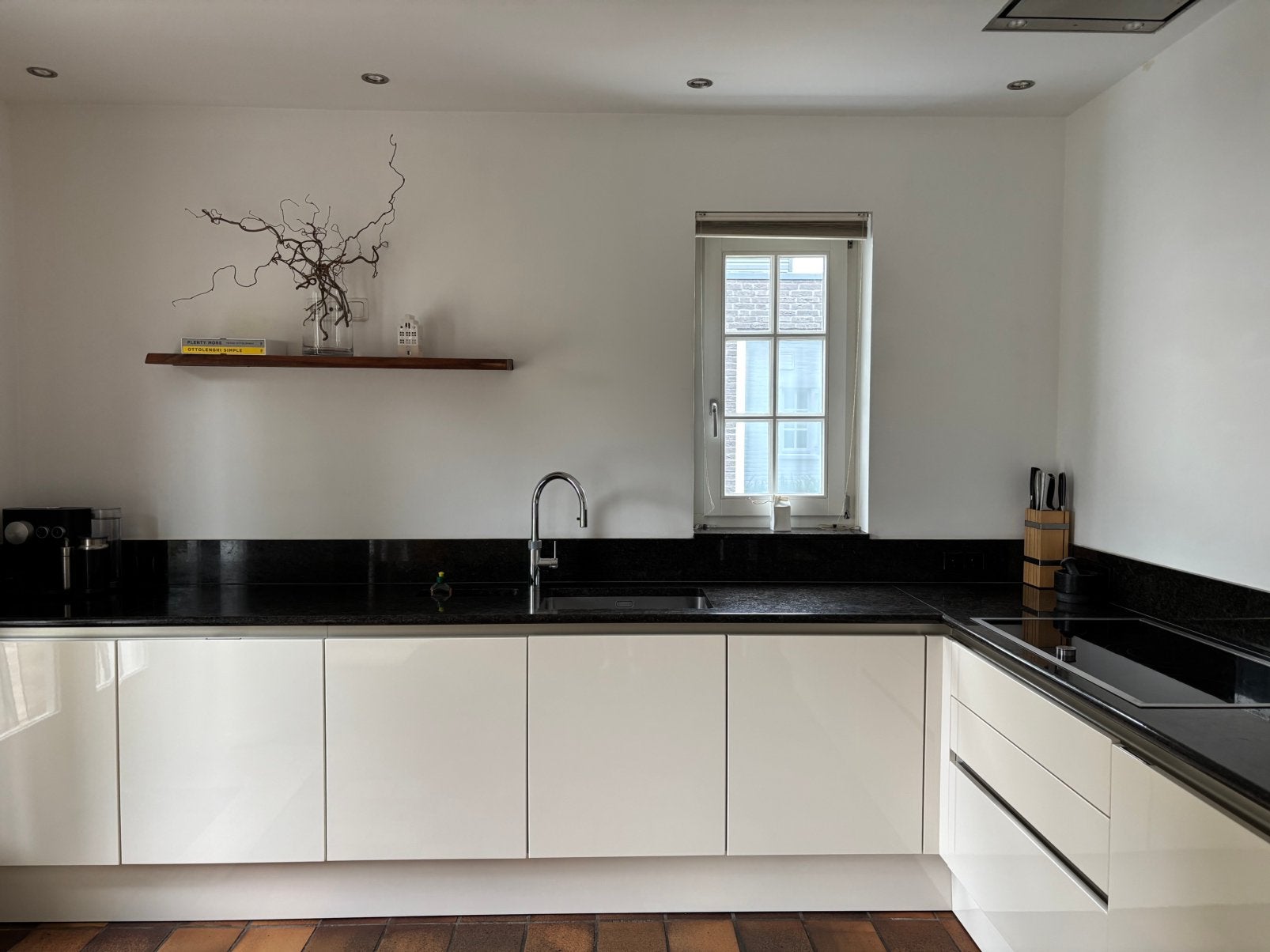 Complete keuken SieMatic Gaggenau Granit Werkblad, Ophalen, Zo goed als nieuw, Wit, Graniet of Steen