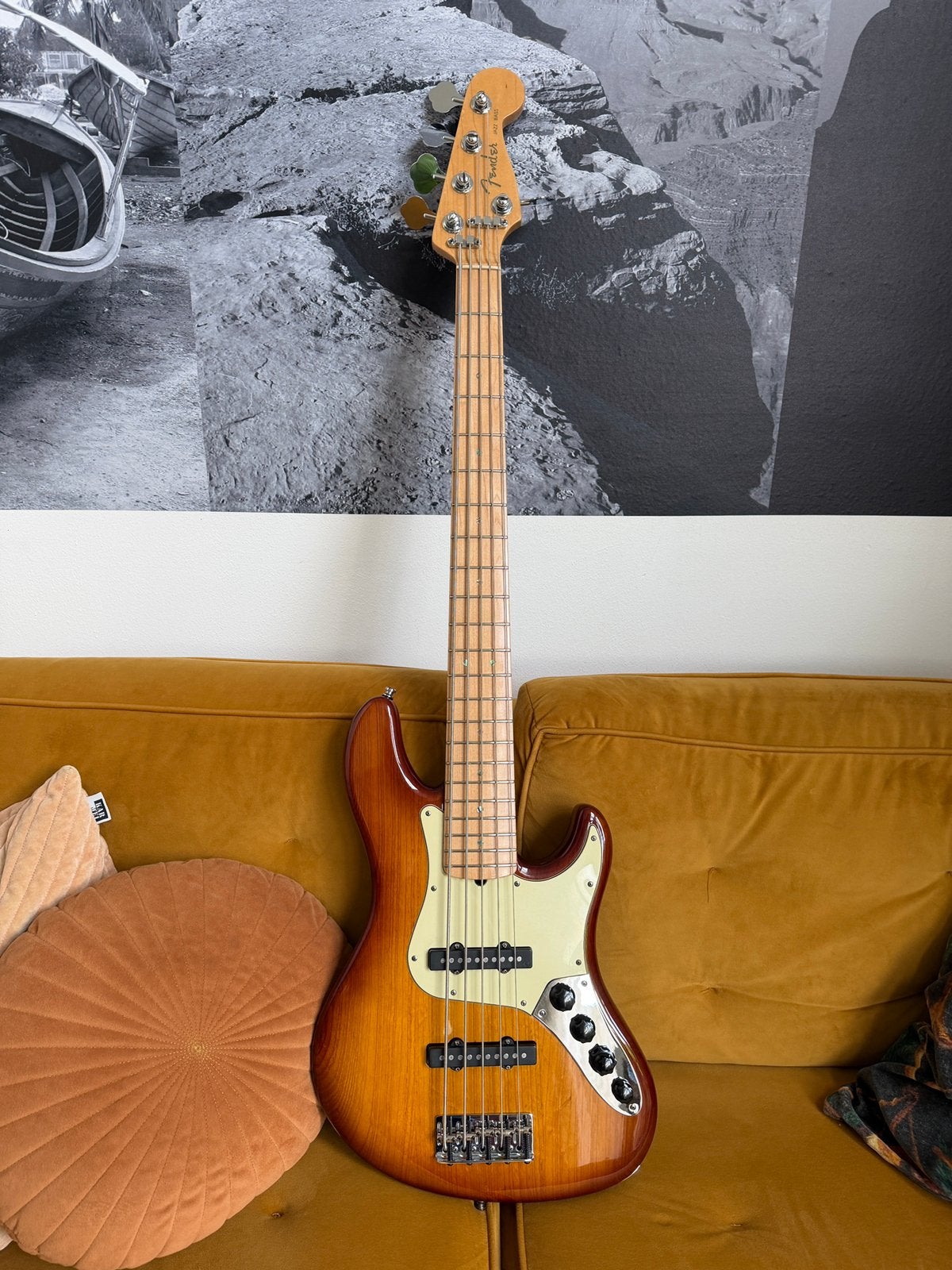 Fender USA deluxe jazz bass 5 string (2008), Muziek en Instrumenten, Ophalen, Zo goed als nieuw, Elektrisch, 5-snarig