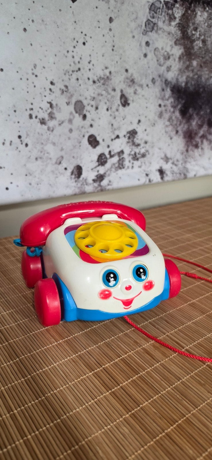 Vintage Fisher-Price Telefoon Speelgoed met Wieltjes, Kinderen en Baby's, Ophalen of Verzenden