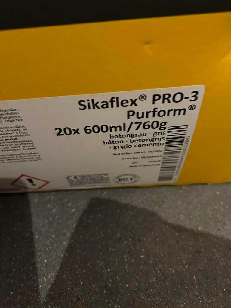Sikaflex pro 3 kit topkwaliteit worsten 600 ml, Ophalen of Verzenden, Nieuw, Overige typen