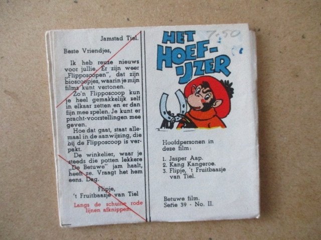 ad000248 flipje filmstrook 2, Eén stripboek, Ophalen, Gelezen