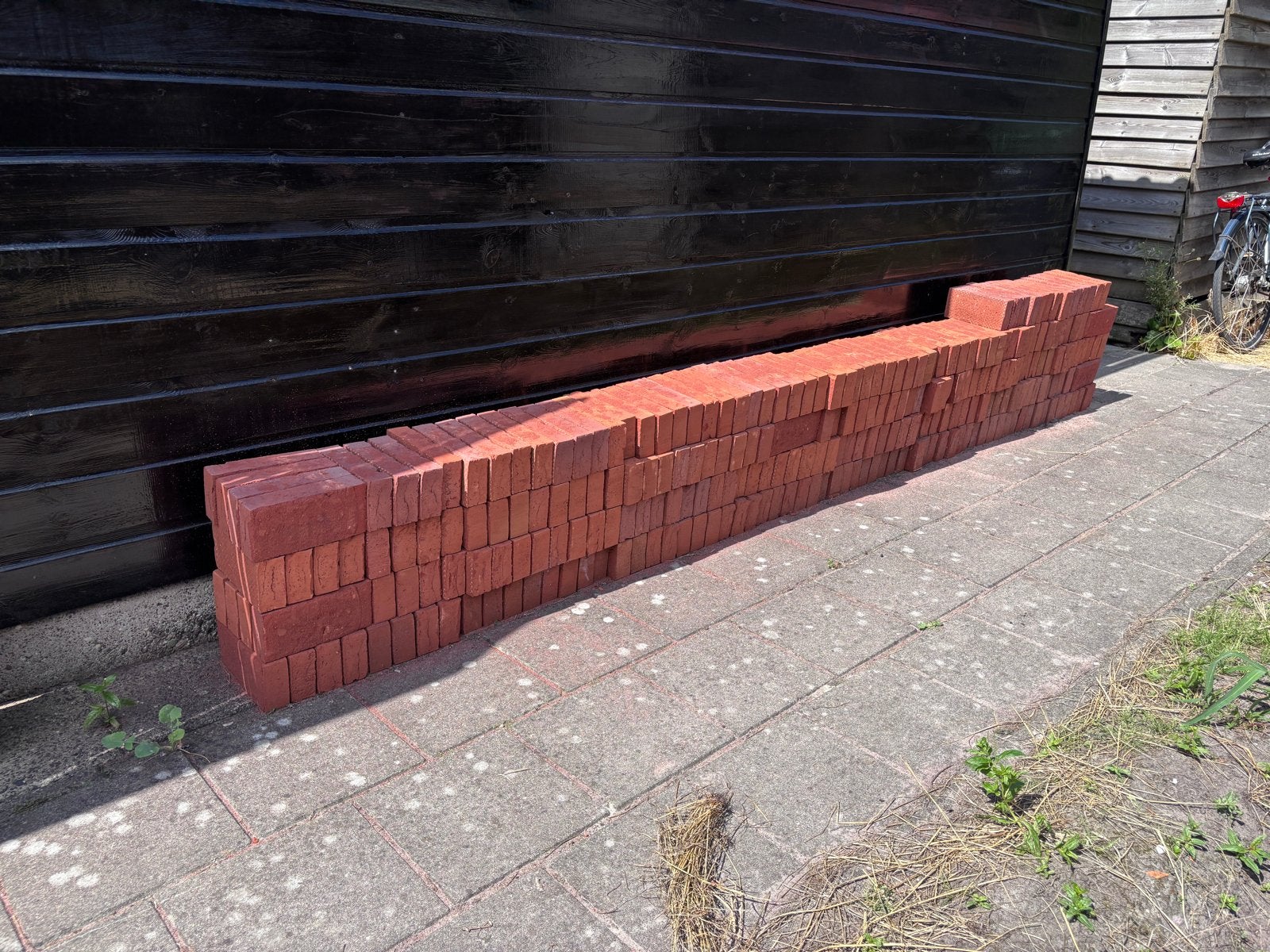280 stuks vuilwerk waalformaat bakstenen rood, Ophalen, Nieuw, Bakstenen