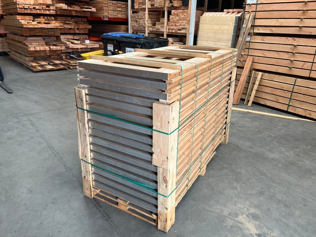 Vuren Enkele Deuren 4-Ruits Links Draaiend 90 x 199 cm, Doe-het-zelf en Verbouw, Deuren en Horren, Ophalen, 80 tot 100 cm, Binnendeur
