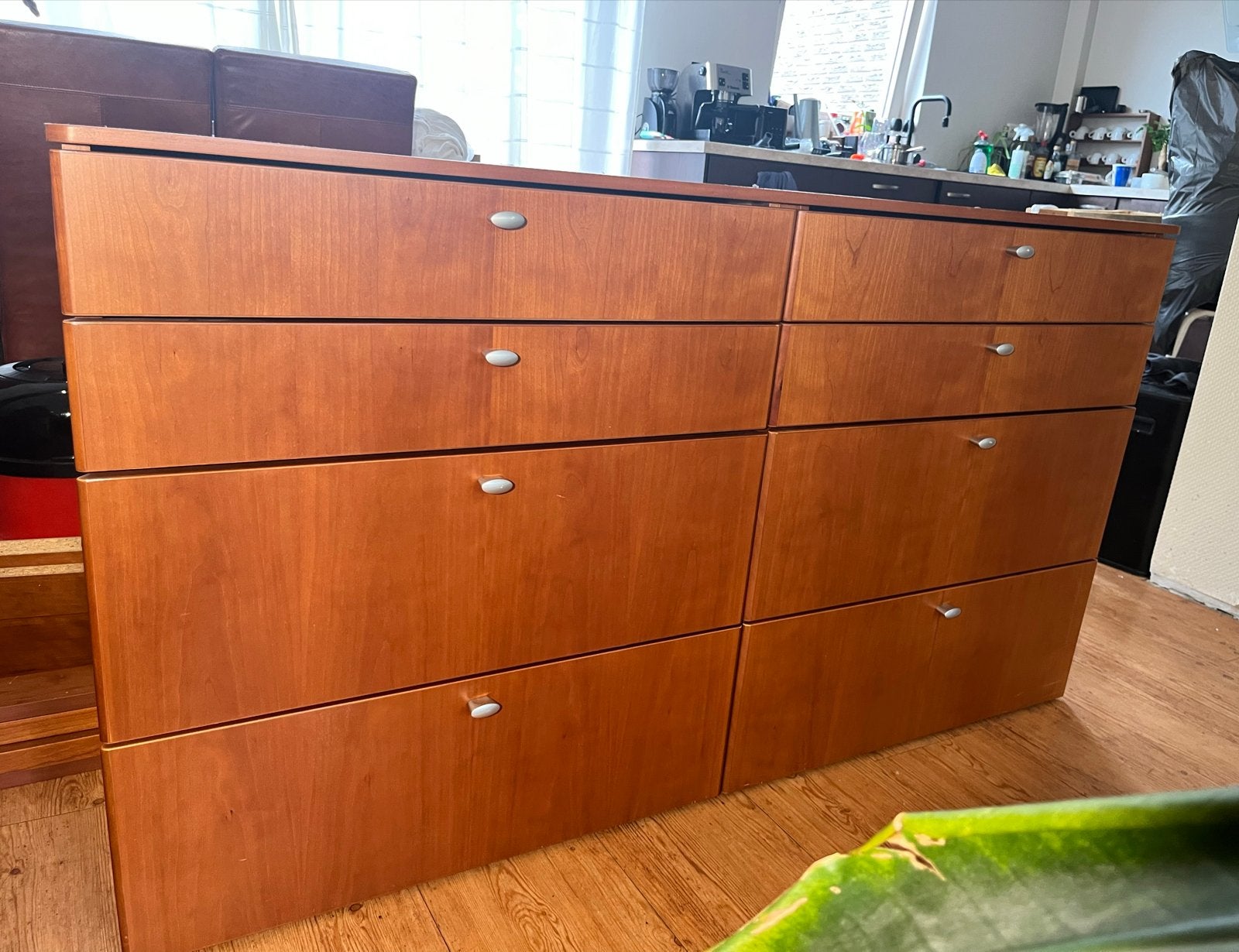 Hülsta Carré kast met hoogwaardig houtfineer, Huis en Inrichting, 100 tot 150 cm, 5 laden of meer, Ophalen of Verzenden, Zo goed als nieuw