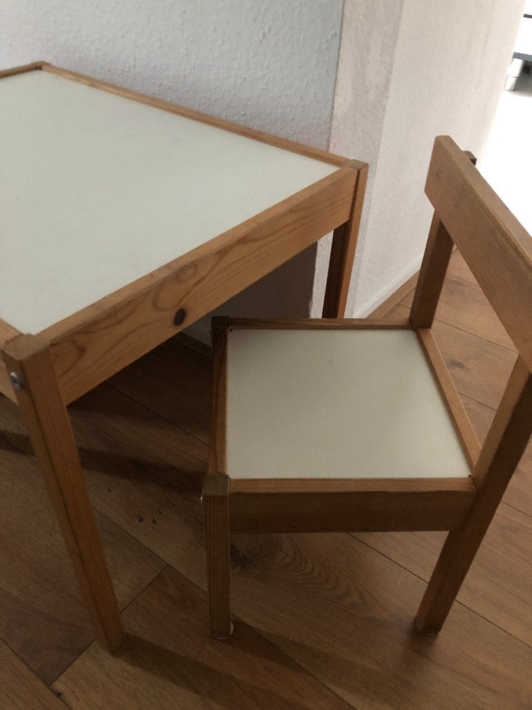 Kinder tafel en stoel Setje, Ophalen, Gebruikt, Tafel(s) en Stoel(en)