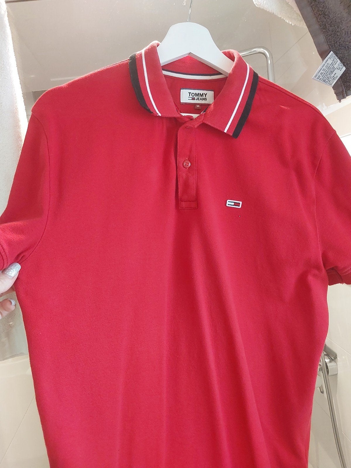Tommy Jeans polo., Kleding | Heren, Ophalen of Verzenden, Zo goed als nieuw, Blauw