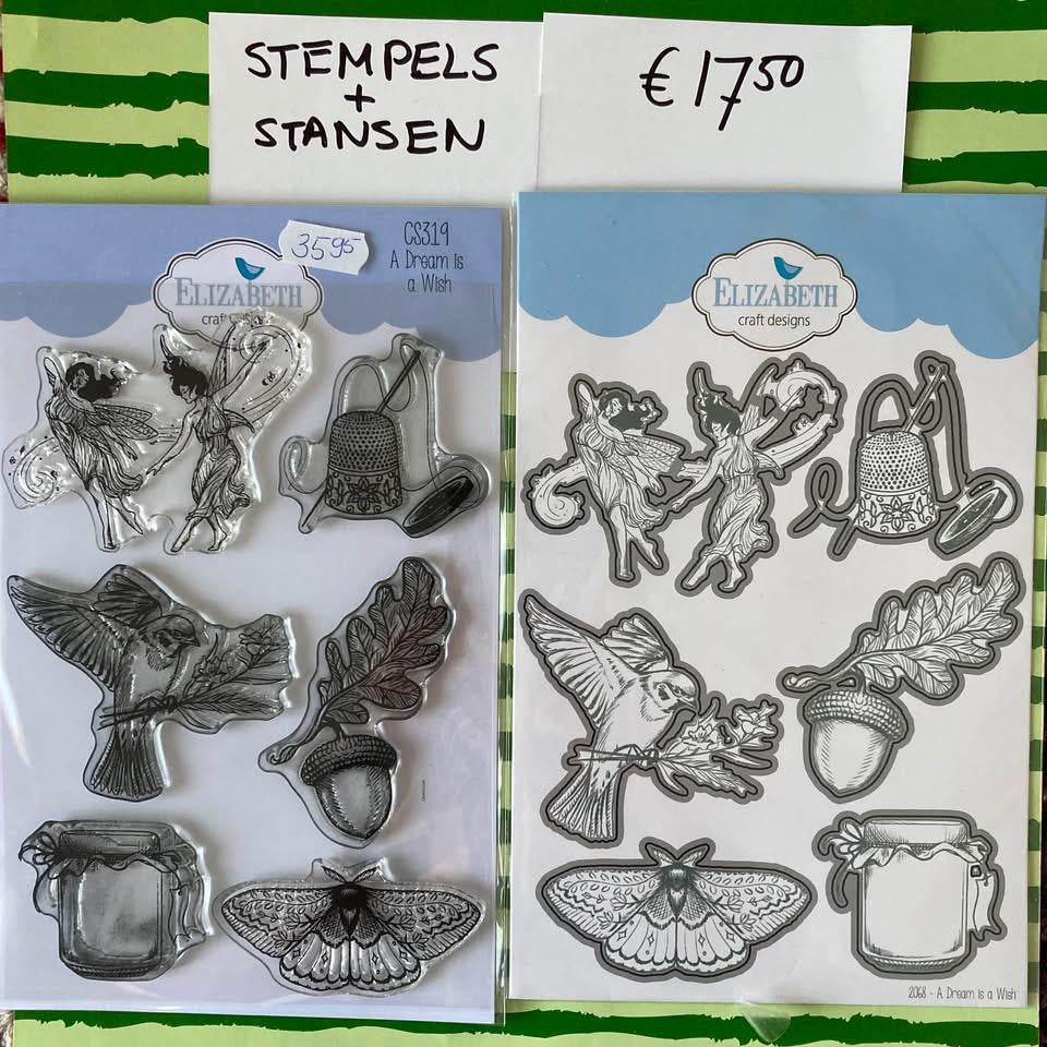 Meerdere stempels en stansen van Elizabeth Craft design, Hobby en Vrije tijd, Ophalen of Verzenden, Nieuw, Clearstamp