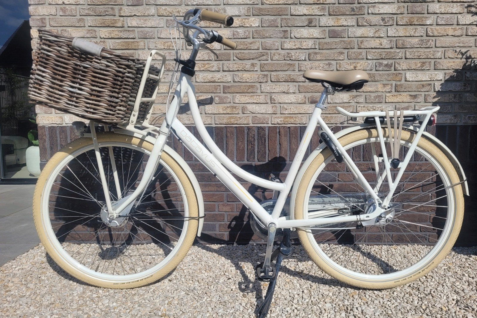 Batavus Diva Plus damesfiets – crèmewit – 56 cm, Ophalen, 53 tot 56 cm, Versnellingen, Batavus