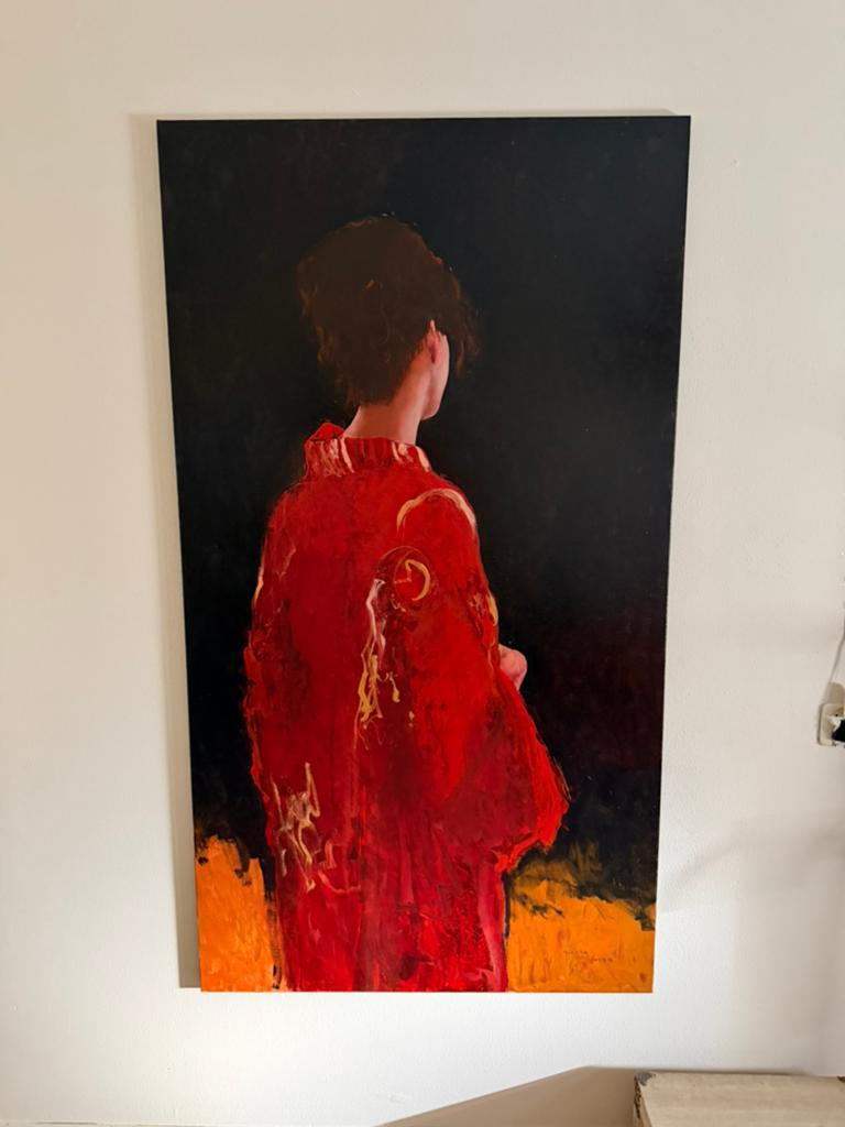 Schilderij van de kunstschilder Gerard vd Weerd, Ophalen